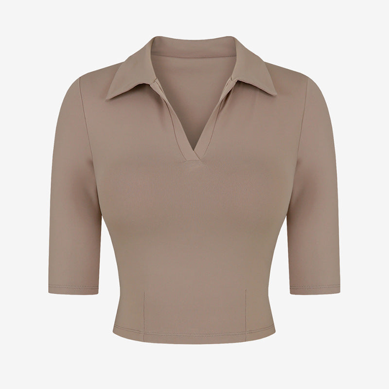 Breathable Yoga & Fitness Short-Sleeve T-Shirt for Women