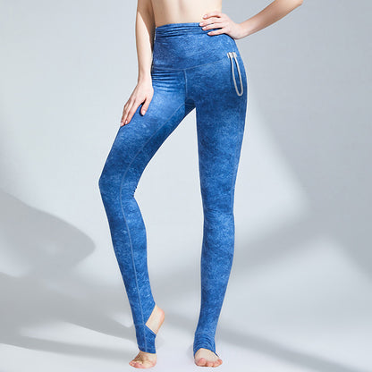 Drawstring Yoga Pants for Foot Exercise Fitness