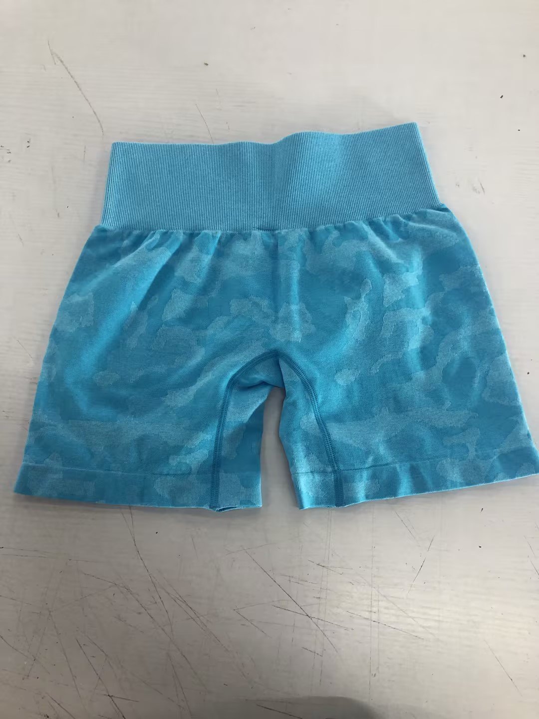 Women's Camo Jacquard Seamless Workout Shorts