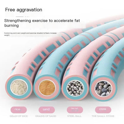 Two-tone Foam Hula Hoop for Adults and Kids, Adjustable