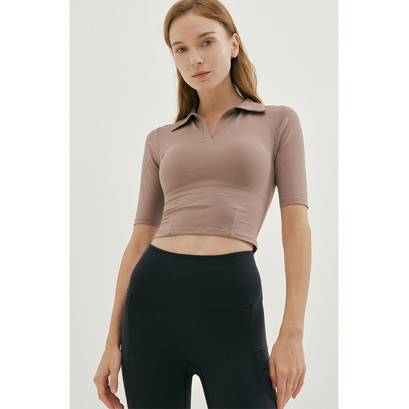 Breathable Yoga & Fitness Short-Sleeve T-Shirt for Women