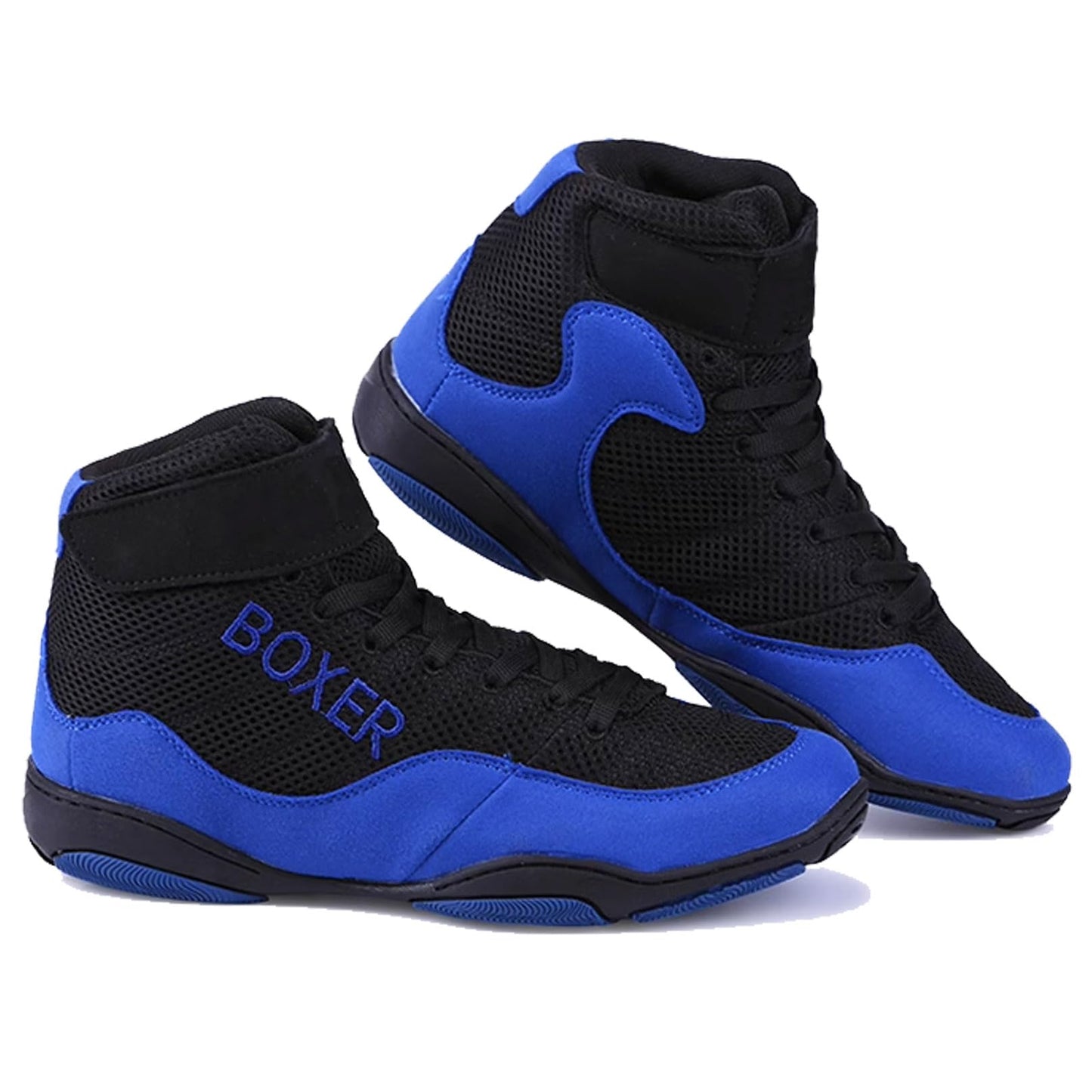 Zivopah Mens Lightweight Wrestling Shoes Unisex Breathable Fitness Shoes for Wrestling Boxing Weightlifting-blue40
