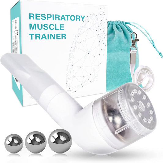 BOKANG Breathing Trainer Breathing Exercise Device for Lungs Flutter Valve Clearing Device Mucus Removal with Lanyard and Storage Bag