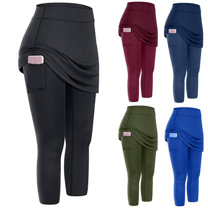 Casual Pocket Sports Skirt for Fitness and Yoga