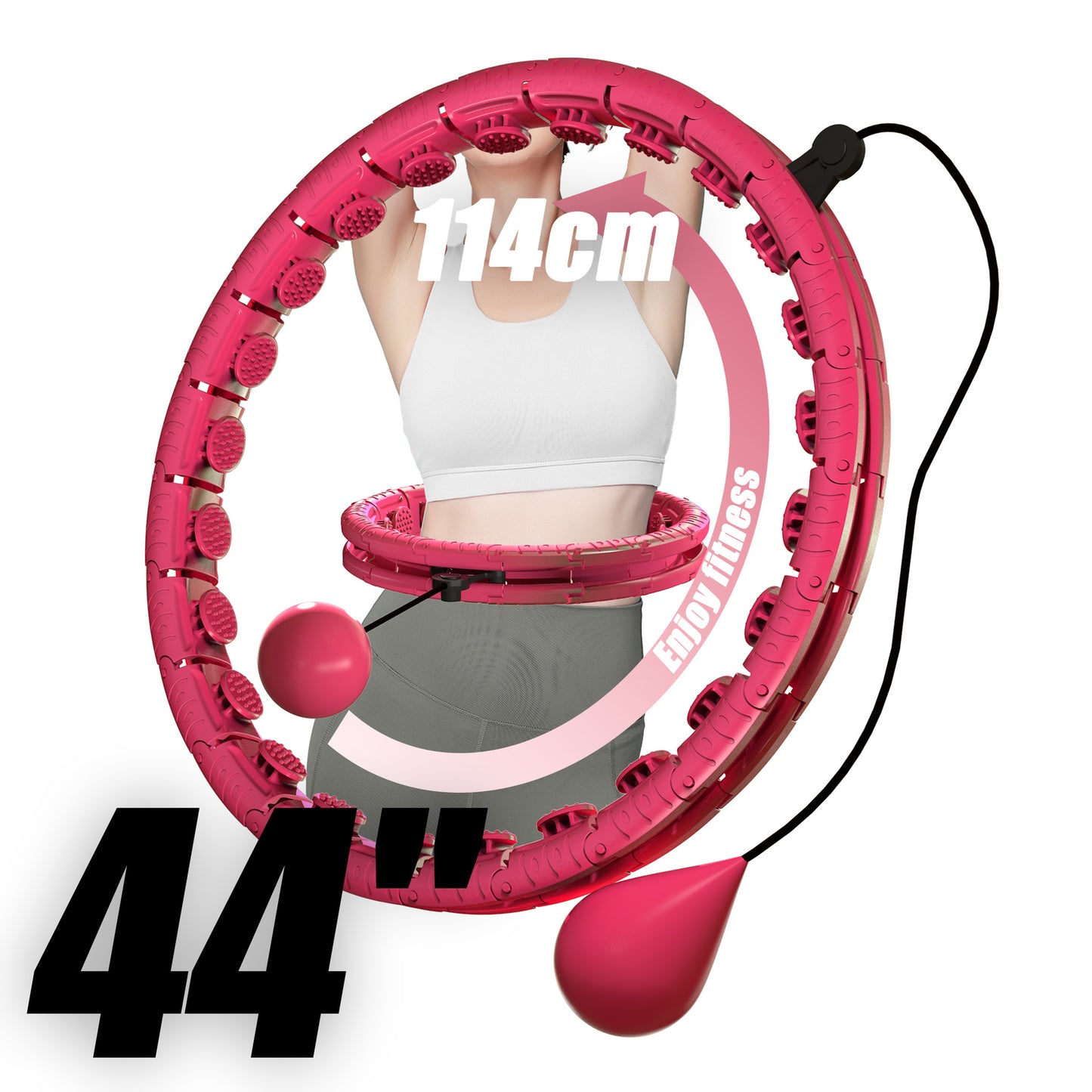 Non-Falling Hula Hoop for Waist Slimming and Massage