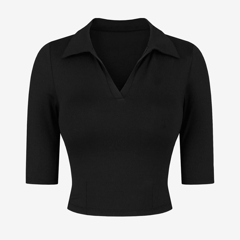 Breathable Yoga & Fitness Short-Sleeve T-Shirt for Women