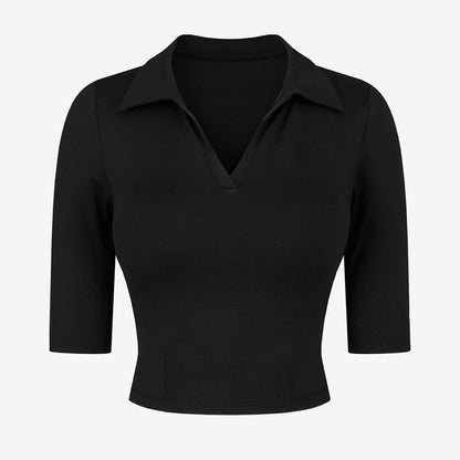 Breathable Yoga & Fitness Short-Sleeve T-Shirt for Women