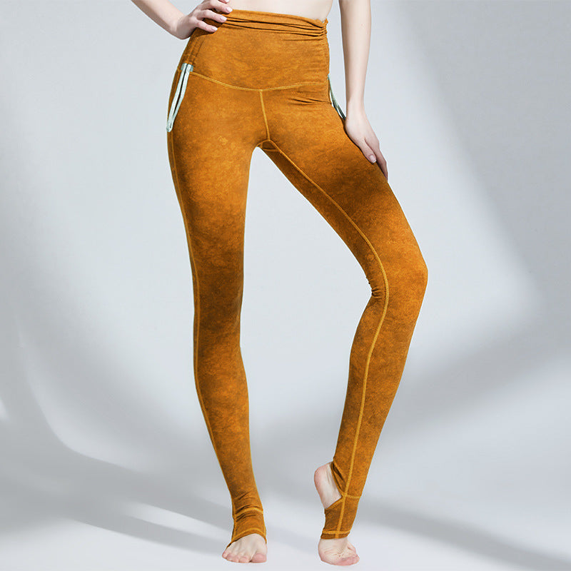Drawstring Yoga Pants for Foot Exercise Fitness