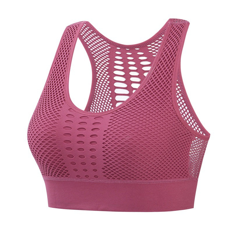 Women's Breathable Sports Bra for Running and Yoga