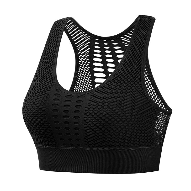 Women's Breathable Sports Bra for Running and Yoga