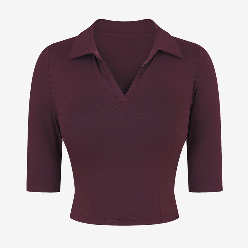 Breathable Yoga & Fitness Short-Sleeve T-Shirt for Women